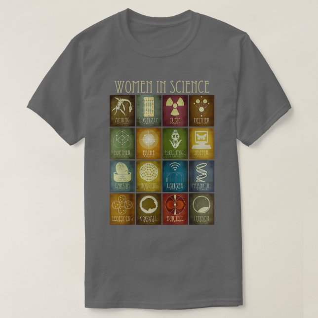 Camiseta Mujeres En Ciencia Gracias A Científica (Diseño del anverso)