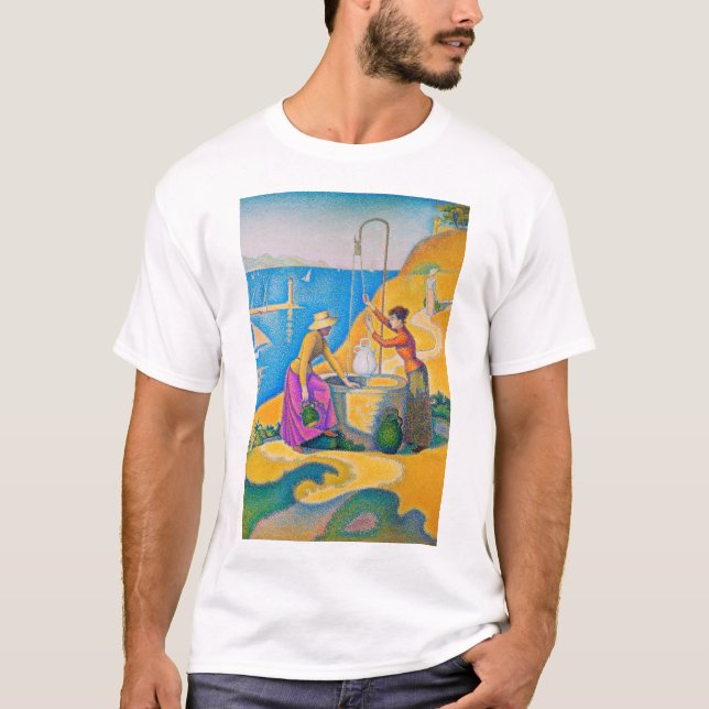 Camiseta Mujeres en el pozo, Signac (Anverso)