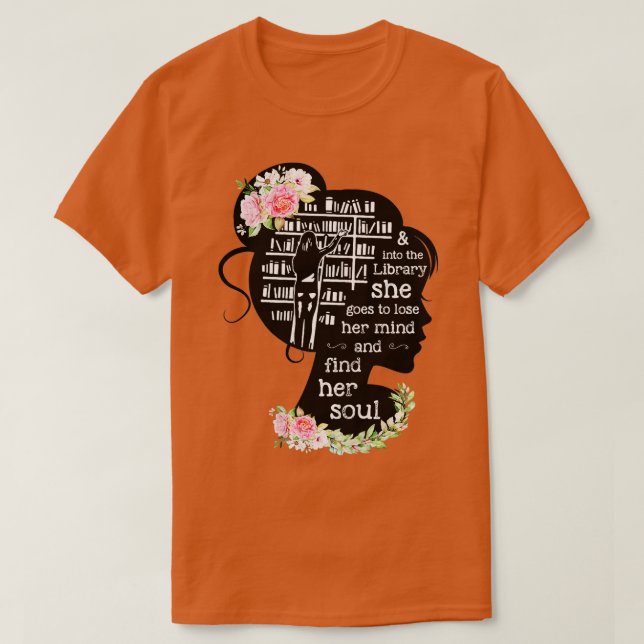 Camiseta Mujeres En La Biblioteca Que Perderá La Mente (Diseño del anverso)