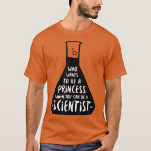 Camiseta Mujeres en la ciencia que quiere ser princesa 2545