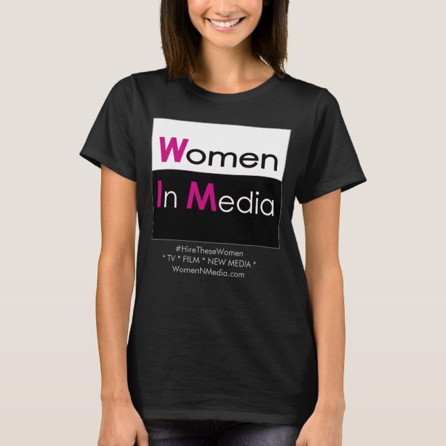 Camiseta Mujeres En Los Medios De Comunicación Tee Shirray (Anverso)