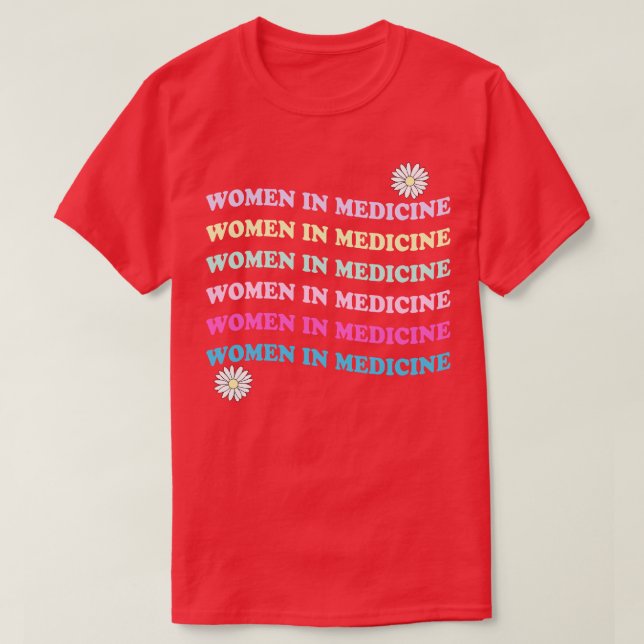 Camiseta mujeres en medicina 2 (Diseño del anverso)