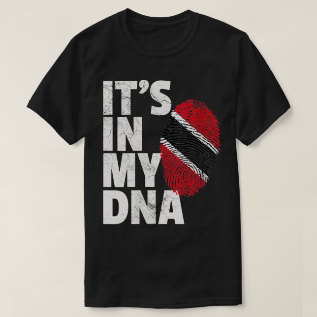 Camiseta Mujeres EN MI ADN Bandera de Trinidad y Tobago Pri (Diseño del anverso)