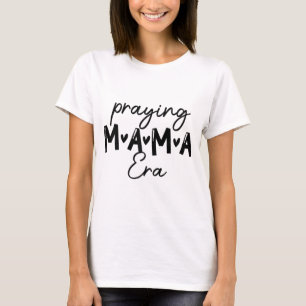 Camiseta Mujeres En Mi Oración Mamá Era Madre Cristiana