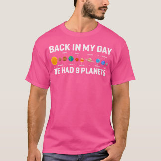 Camiseta Mujeres En Mis Días Teníamos 9 Planetas Pluto Astr