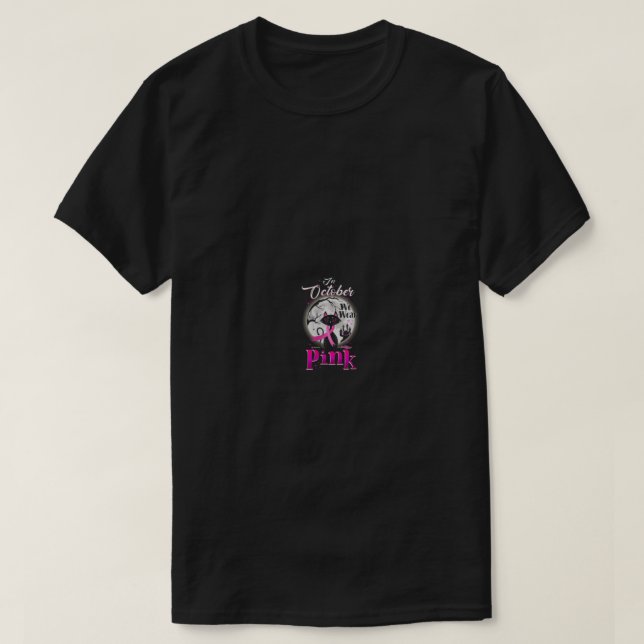 Camiseta Mujeres En octubre llevamos hallo rosa de cáncer d (Diseño del anverso)
