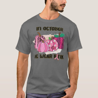 Camiseta Mujeres En Octubre Usamos Calabaza De Cáncer De Ma