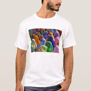 Camiseta Mujeres en saris coloridos se reúnen