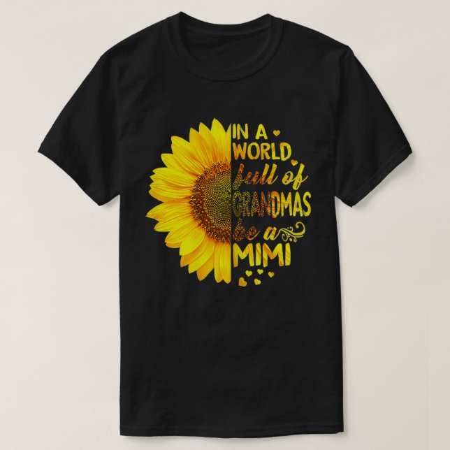 Camiseta Mujeres en un mundo lleno de abuelas sean Mimi Sun (Diseño del anverso)