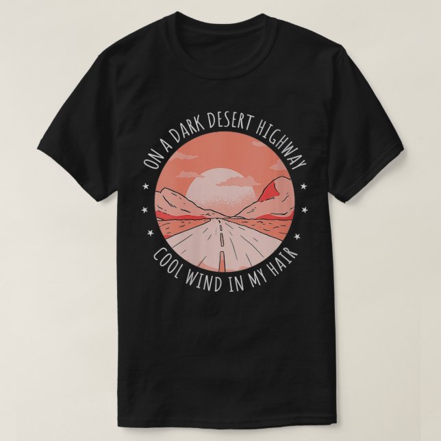 Camiseta Mujeres En Una Carretera Del Desierto Oscuro Guay  (Diseño del anverso)
