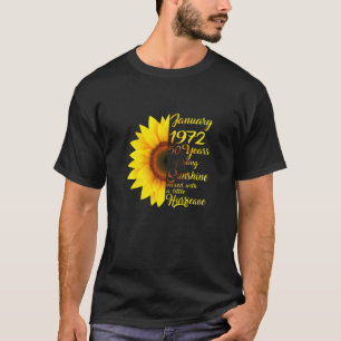 Camiseta Mujeres Enero Chica 1972 A 50 Años De Edad 50º Nac