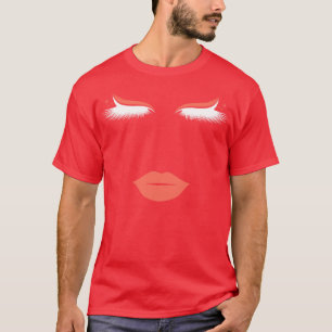 Camiseta Mujeres enfrentadas con cejas en los labios de Eye