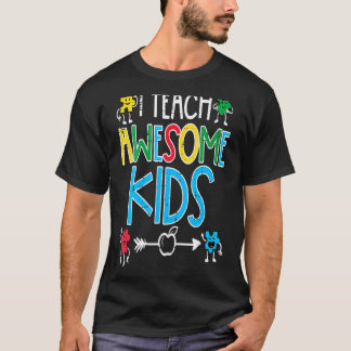 Camiseta Mujeres Enseño a niños increíbles Conciencia del A