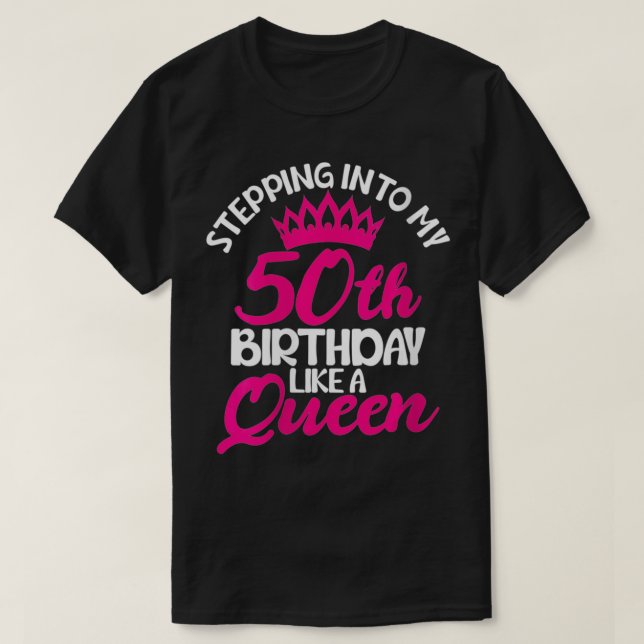 Camiseta Mujeres entrando a mi cumpleaños número 50 (Diseño del anverso)