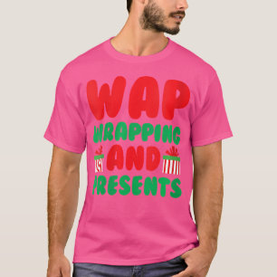 Camiseta Mujeres Envueltas Y Presenta Navidades Graciosos H