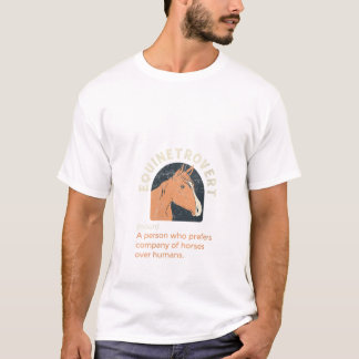 Camiseta Mujeres Equinetrovert Definición Caballo Ecuestre