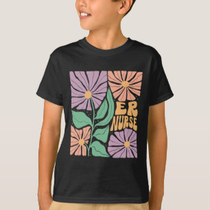 Camiseta Mujeres Er Sala De Emergencia De Flores Enfermeras