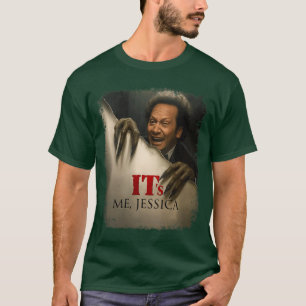 Camiseta Mujeres Es Me Jessica Horror Cuello en V chica