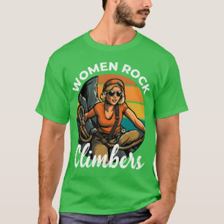 Camiseta Mujeres escaladoras de roca escaladora de roca chi