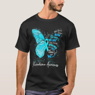 Camiseta Mujeres Escleroderma Conciencia Cinta Verde azulad