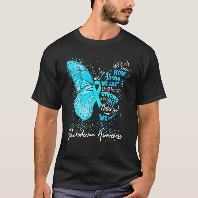 Camiseta Mujeres Escleroderma Conciencia Cinta Verde azulad (Anverso)