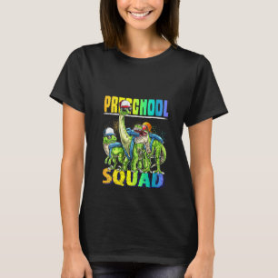 Camiseta Mujeres Escuadrón De Preescolar T Rex Dinosaurio D