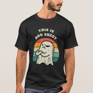 Camiseta Mujeres Esta Es La Hoja De Fantasma Retro Hallowee