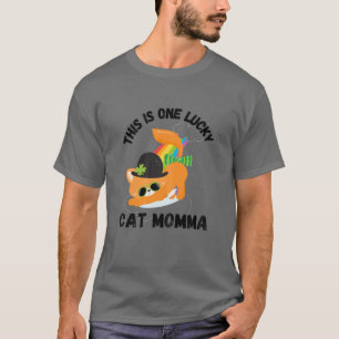 Camiseta Mujeres Esta Es Una Mami De Gato Afortunada