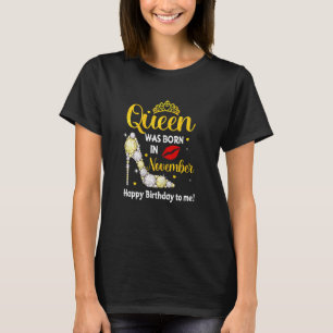 Camiseta Mujeres Esta Reina Nació En Noviembre Cumpleaños H