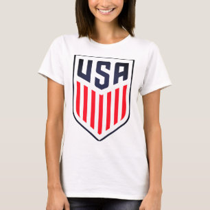 Camiseta mujeres estadounidenses de raza negra y blanca