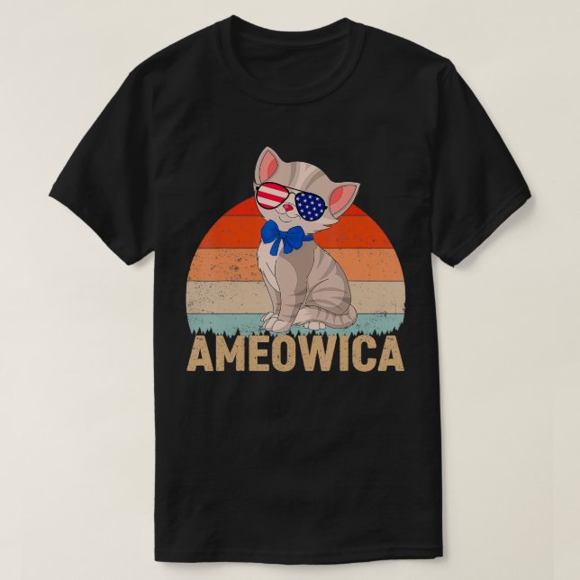 Camiseta Mujeres estadounidenses vintage retro de gatos el  (Diseño del anverso)