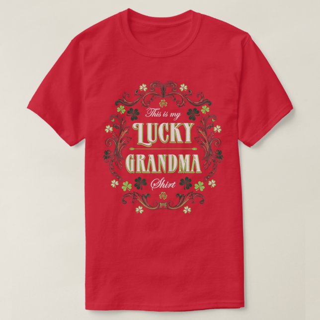 Camiseta Mujeres Este es mi afortunada abuela St Patrick's  (Diseño del anverso)