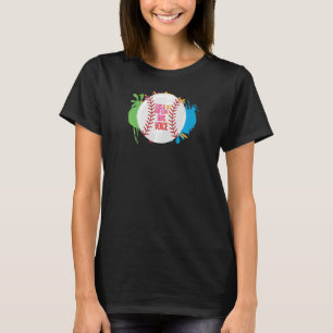 Camiseta Mujeres este es mi juego de softball chica voz sof
