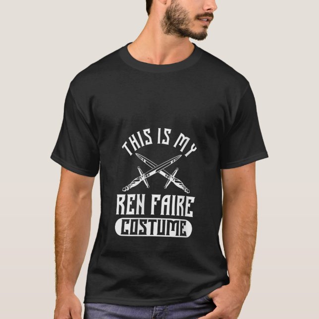 Camiseta Mujeres Este Es Mi Ren Faire Costume Funny Diseño  (Anverso)