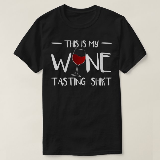 Camiseta Mujeres Este Es Mi Vino Dando Una Tasa De Vino De  (Diseño del anverso)