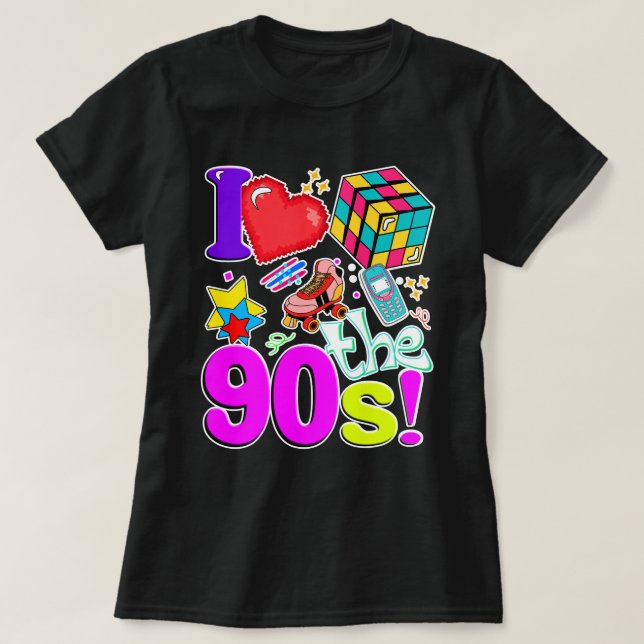 Camiseta Mujeres estilo años 90 (Diseño del anverso)