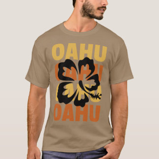 Camiseta Mujeres Estilo de surf Islas Hawaianas Oahu Hibisc