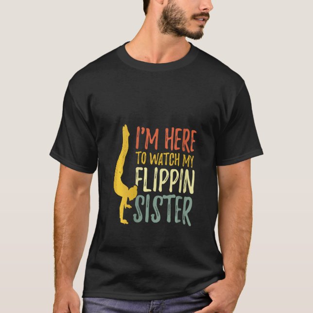 Camiseta Mujeres estoy aquí para ver a mi hermana hermana h (Anverso)