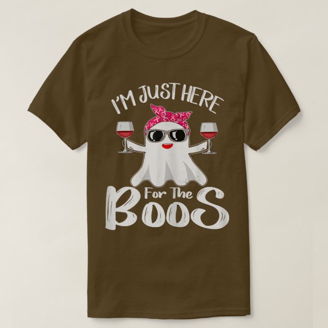 Camiseta Mujeres estoy aquí por el divertido Hallo del Boos (Diseño del anverso)
