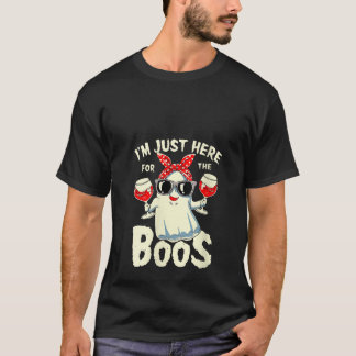 Camiseta Mujeres Estoy Aquí Solo Por Los Abucheos Vino Bebi
