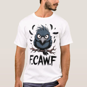Camiseta Mujeres F Caw F Raven Moon Halloween Black Crow