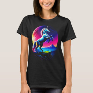 Camiseta Mujeres Fantásticas Unicornios Coloridos Salvajes