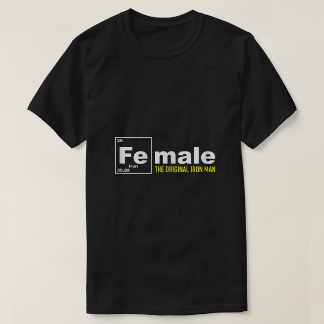 Camiseta Mujeres FE Por Iron Shirt Iron Man Camisas De Hier (Diseño del anverso)