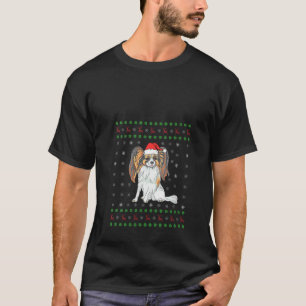 Camiseta Mujeres feas Papillon perro gráfico divertido feo