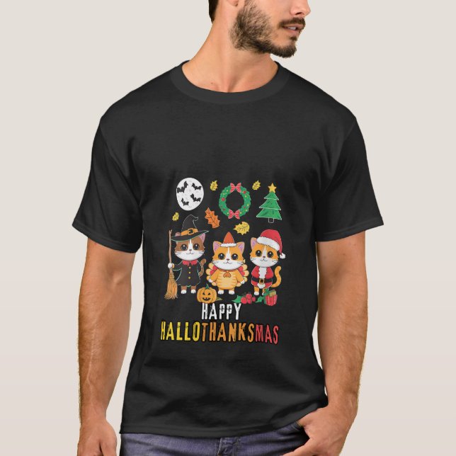 Camiseta Mujeres felices Navidades de Hallothanksmas Hallow (Anverso)