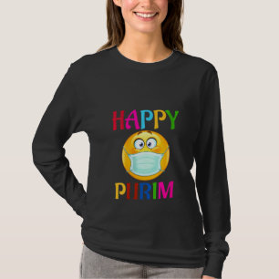 Camiseta Mujeres Felices Purim Costume Funny Máscara de Car