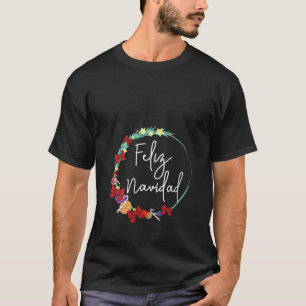 Camiseta Mujeres Feliz Navidad doblan Navidades de cane de 