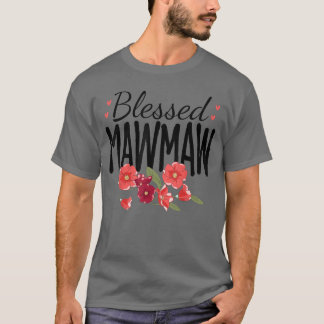Camiseta Mujeres Flores Bendita Mawmaw para el Día de las M