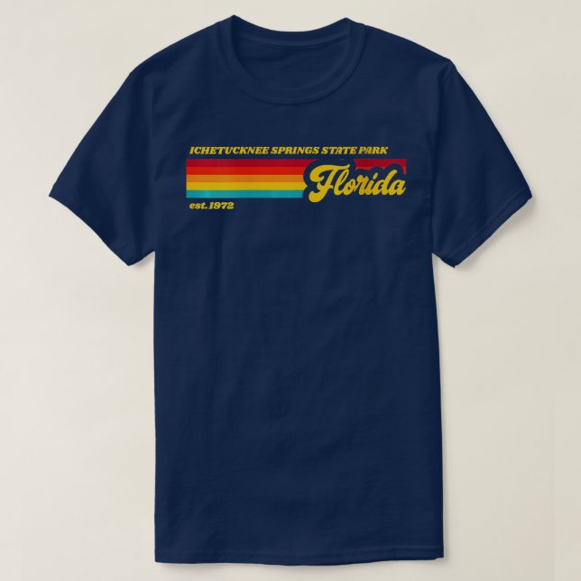 Camiseta Mujeres Florida Ichetucknee Springs VNeck (Diseño del anverso)