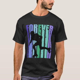 Camiseta Mujeres Forever Patinaje Retro Vintage Distressed